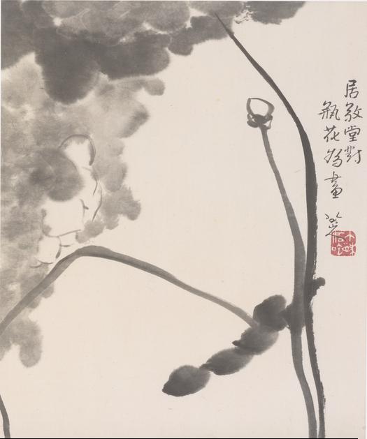 《花鸟山水册八开6》八大山人作品介绍及画作含义/创作背景